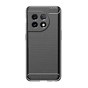 coverblack silicon hybrid matte rubber case back cover compatible model for oneplus 11r 5g - black