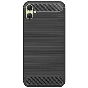 coverblack silicon hybrid matte rubber case back cover compatible model for samsung galaxy m05 - black