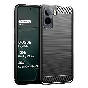 coverblack silicon hybrid matte rubber case brushes tpt back cover compatible for vivo t5 pro 5g - black