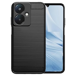 coverblack silicon hybrid matte rubber case back cover compatible model for oppo a3 5g - black