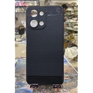 coverblack silicon hybrid matte rubber case a_rmor back cover compatible for vivo t5x 5g - black