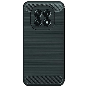 coverblack silicon hybrid matte rubber case matte finish back cover for compatible model with oppo f29 5g - black