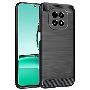 coverblack silicon hybrid matte rubber case a_rmor back cover compatible for realme 70 turbo 5g - black