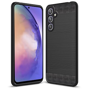 coverblack silicon hybrid matte rubber case back cover compatible model for samsung galaxy a54 5g - black