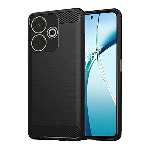 coverblack silicon hybrid matte rubber case back cover compatible model for redmi 13 5g - black