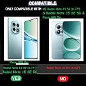 COVERBLACK Silicon Hybrid Matte Rubber Case A_rmor Back Cover Compatible for Poco M8 5G (6.77") - Black