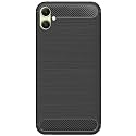 COVERBLACK Silicon Hybrid Matte Rubber Case Back Cover Compatible Model for Samsung Galaxy M05 - Black