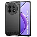 COVERBLACK Silicon Hybrid Matte Rubber Case Back Cover Compatible Model for Realme NARZO 70X 5G - Black