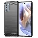 COVERBLACK Silicon Hybrid Matte Rubber Case Brushes TPT Back Cover Compatible for Motorola Moto G41 / Moto G31 - Black