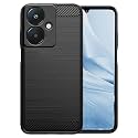 COVERBLACK Silicon Hybrid Matte Rubber Case Back Cover Compatible Model for Oppo A3 5G - Black
