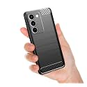 COVERBLACK Silicon Hybrid Matte Rubber Case A_rmor Back Cover Compatible for Realme P4 Lite 5G - Black
