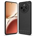COVERBLACK Silicon Hybrid Matte Rubber Case Matte Finish Back Cover for Compatible Model with Vivo T4 5G - Black