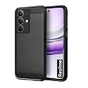COVERBLACK Silicon Hybrid Matte Rubber Case Matte Finish Back Cover for Compatible Model with Vivo T4x 5G - Black