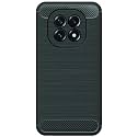 COVERBLACK Silicon Hybrid Matte Rubber Case Matte Finish Back Cover for Compatible Model with Oppo F29 5G - Black
