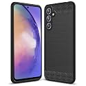 COVERBLACK Silicon Hybrid Matte Rubber Case Back Cover Compatible Model for Samsung Galaxy A54 5G - Black