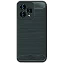 COVERBLACK Silicon Hybrid Matte Rubber Case Back Cover Compatible Model for Lava Blaze Curve 5G - Black