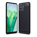 COVERBLACK Silicon Hybrid Matte Rubber Case Brushes TPT Back Cover Compatible for Ai+ Nova 2 Ultra 5G - Black