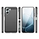 COVERBLACK Silicon Hybrid Matte Rubber Case A_rmor Back Cover Compatible for Oppo K14x 5G / Oppo A6x 5G - Black