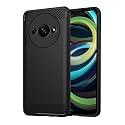 COVERBLACK Silicon Hybrid Matte Rubber Case Back Cover Compatible Model for REDMI A3 / A3X - Black