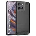 COVERBLACK Silicon Hybrid Matte Rubber Case Back Cover Compatible Model for Motorola Edge 50 Neo - Black
