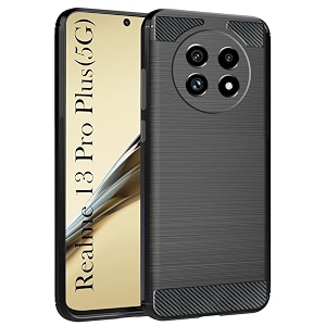 coverblack silicon matte rubber hybrid case back cover compatible model for realme rmx3921  13pro 5g - black
