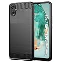 COVERBLACK Silicon Matte Rubber Hybrid Case Back Cover Compatible Model for Samsung Galaxy A05 -SM-A055F - Black