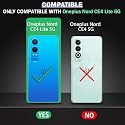COVERBLACK Silicon Matte Rubber Hybrid Case Back Cover Compatible Model for OnePlus Nord CE 4 Lite - Black