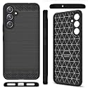 COVERBLACK Silicon Matte Rubber Hybrid Case Back Cover Compatible Model for Samsung A54 5G -SM-A546E - Black