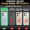 COVERBLACK Silicon Matte Rubber Hybrid Case Back Cover Compatible Model for Motorola Moto G85 5G - Black