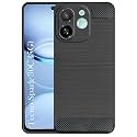 COVERBLACK Silicon Matte Rubber Hybrid Case Back Cover Compatible Model for Tecno ?KL8h / POP 9 5G - Black