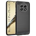 COVERBLACK Silicon Matte Rubber Hybrid Case Back Cover Compatible Model for Realme RMX3921 / 13Pro+ 5G - Black