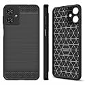 COVERBLACK Silicon Matte Rubber Hybrid Case Back Cover Compatible Model for Moto G54 5G - Black