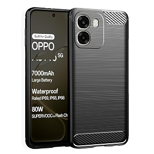 coverblack silicon matte rubber hybrid lining case back cover compatible for oppo cph2785 oppo a6 5g - black