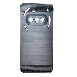 coverblack silicon matte rubber hybrid matte finish case back cover for compatible model with nothing phone 3a - black