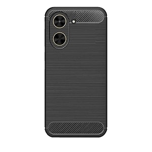 coverblack silicon matte rubber hybrid matte finish case back cover for compatible model with redmi a5  poco_c71 4g - black