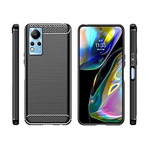 coverblack silicon matte rubber hybrid matte finish case back cover compatible for infinix x663  note 11 4g - black