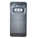 COVERBLACK Silicon Matte Rubber Hybrid Matte Finish Case Back Cover for Compatible Model with Nothing Phone 3A - Black