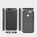 COVERBLACK Silicon Matte Rubber Hybrid Matte Finish Case Back Cover Compatible for Honor BND-AL10 / Honor_7X - Black
