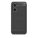 COVERBLACK Silicon Matte Rubber Hybrid Matte Finish Case Back Cover for Compatible Model with Redmi A5 / Poco_C71 4G - Black