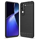 COVERBLACK Silicon Matte Rubber Hybrid Matte Finish Case Back Cover for Compatible Model with Vivo_Y04 / Vivo V2431 / Vivo_Y19e - Black