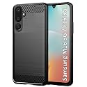 COVERBLACK Silicon Matte Rubber Hybrid Matte Finish Case Back Cover for Compatible Model with Samsung F16 5G / M16 5G - Black