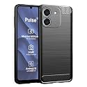COVERBLACK Silicon Matte Rubber Hybrid A_rmor Case Back Cover Compatible for Ai+ Pulse_2 2026 - Black