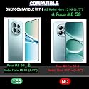 COVERBLACK Silicon Matte Rubber Hybrid A_rmor Case Back Cover Compatible for Redmi Note 15 /Poco_M8 5G - Black