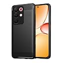 COVERBLACK Silicon Matte Rubber Hybrid A_rmor Case Back Cover Compatible for Realme 90x / Realme 15x 5G - Black