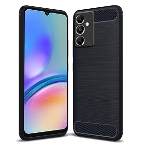 coverblack silicone hybrid matte rubber case back cover for samsung a25 5g 2024 - black