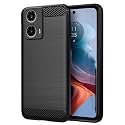 COVERBLACK Silicone Hybrid Matte Rubber Case Back Cover for Motorola G24 Power - Black