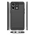 COVERBLACK Silicone Hybrid Matte Rubber Case Back Cover for REDMI Note 13 Pro 5G - Black