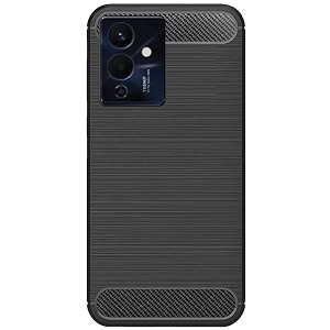 coverblack silicone hybrid rubber case back cover for infinix note 12 5g - black