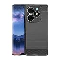 COVERBLACK Silicone Hybrid Rubber Case Back Cover for Infinix SMART 8 - Black