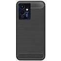 COVERBLACK Silicone Hybrid Rubber Case Back Cover for Infinix Note 12 Pro 5G - Black